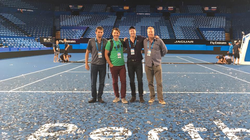 Hopman Cup commentary team photo